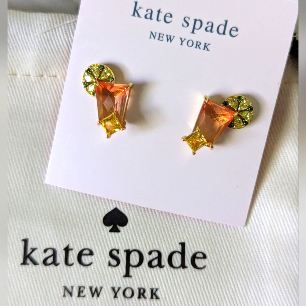 🍹NWT Kate Spade New York Sweet Treasures Cocktail 🍸🍹 Studs